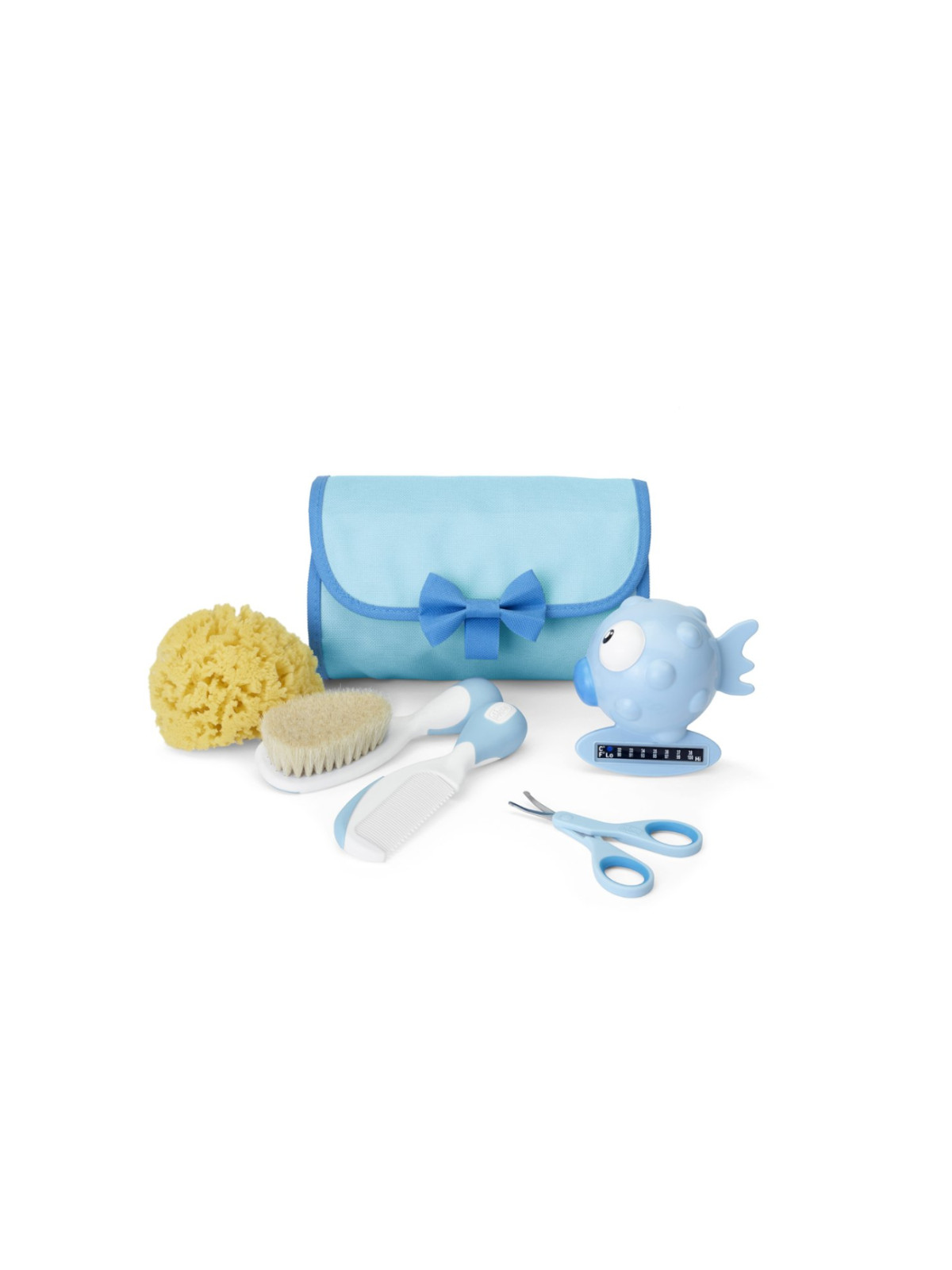 Chicco Set Igiene set bagnetto azzurro neonato 5 pezzi
