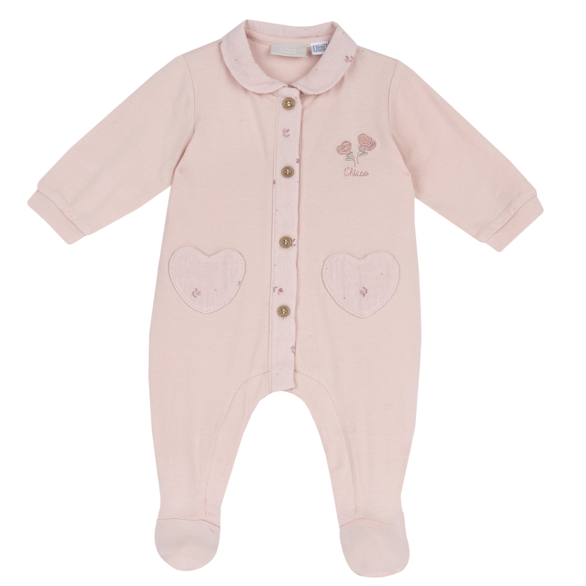 Chicco tutina neonata cotone apertura frontale