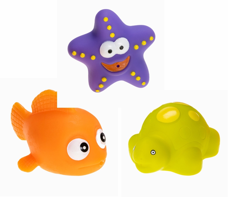 Profibaby giochi bagnetto 3 animaletti gomma