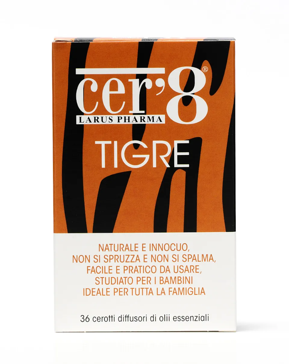 Cer'8 Tigre Cerotti Antizanzare 36 Pezzi Naturali