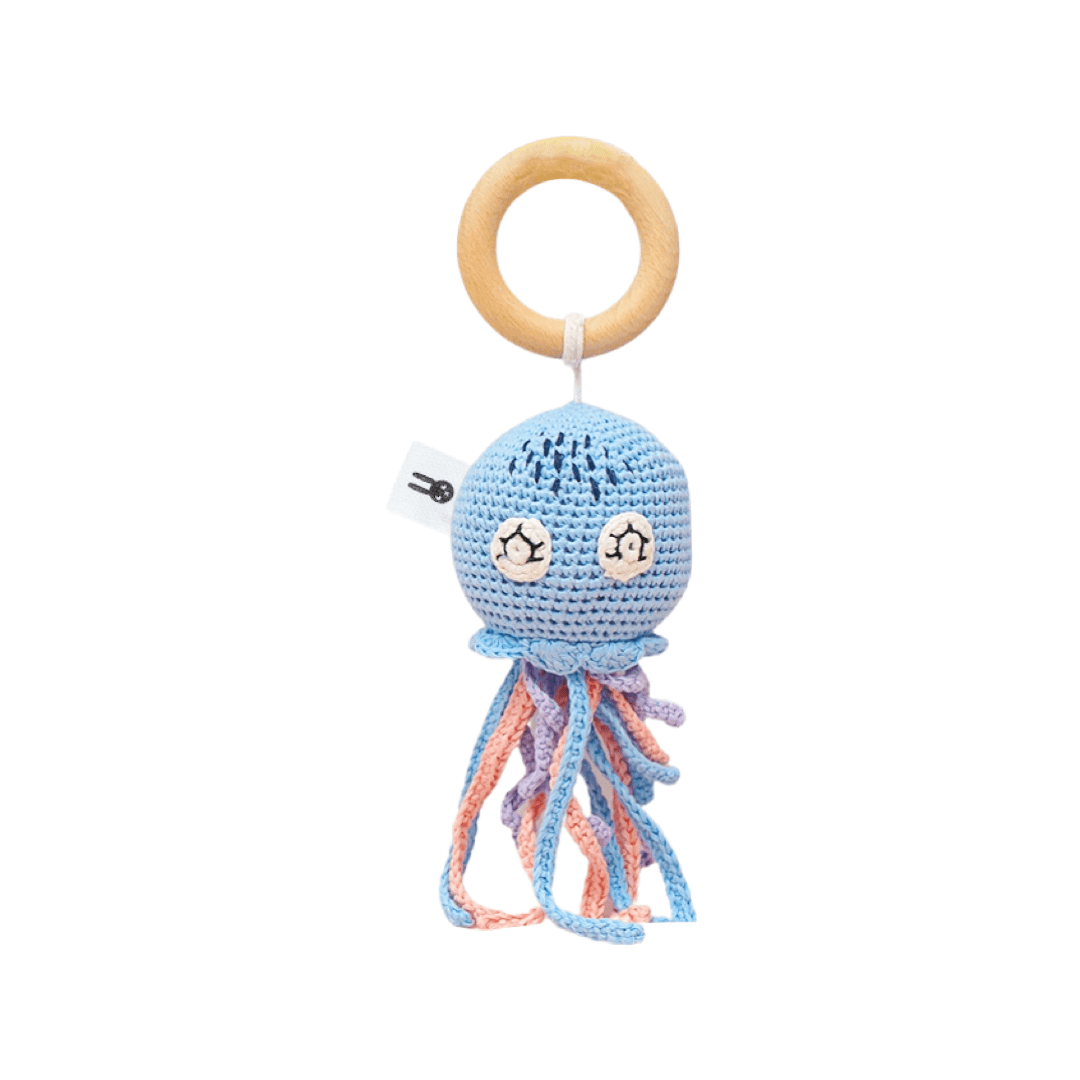 Piccoli Toys Carolina Polpo Azzurro carillon uncinetto