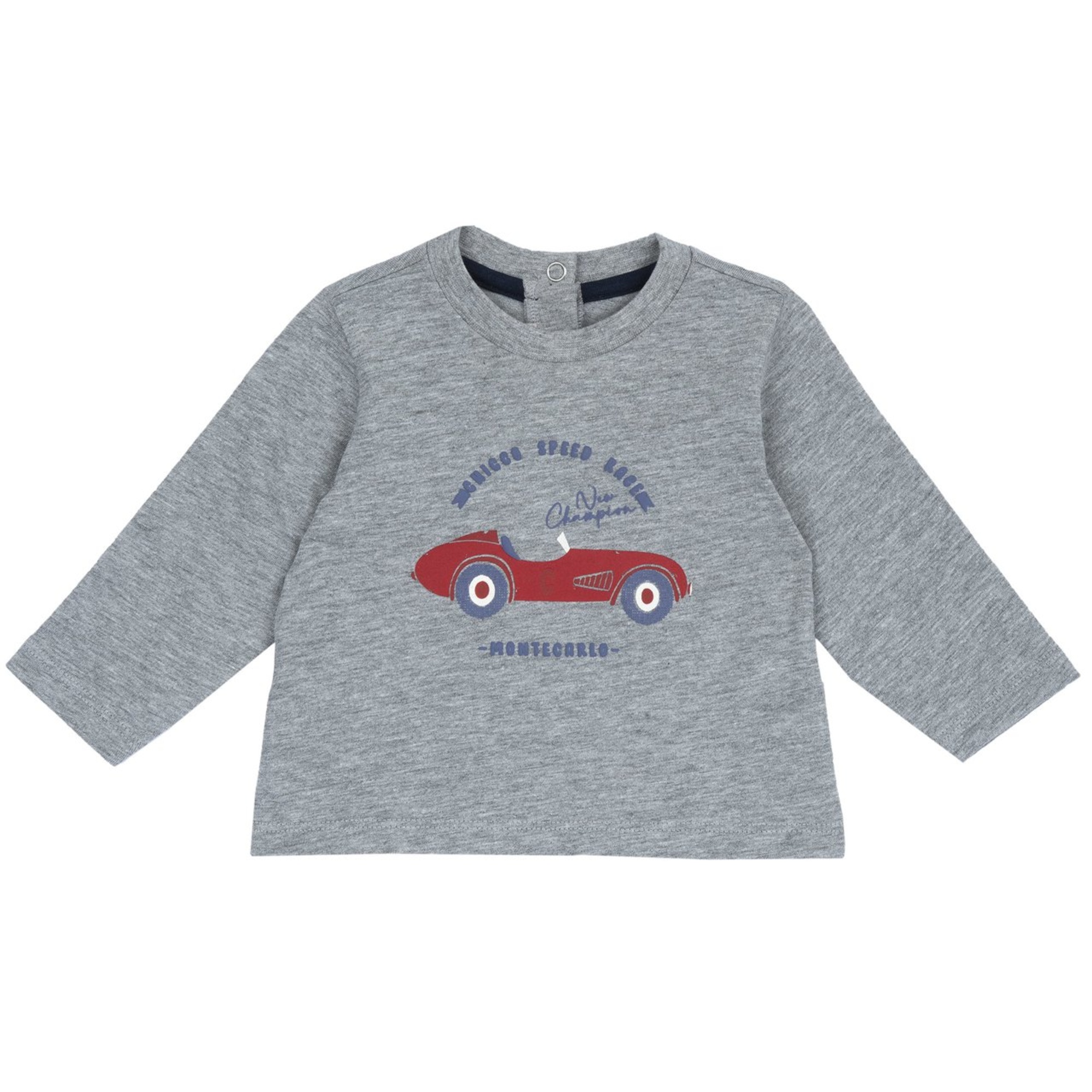 Chicco Macchina maglietta maniche lunghe cotone stampa bimbo