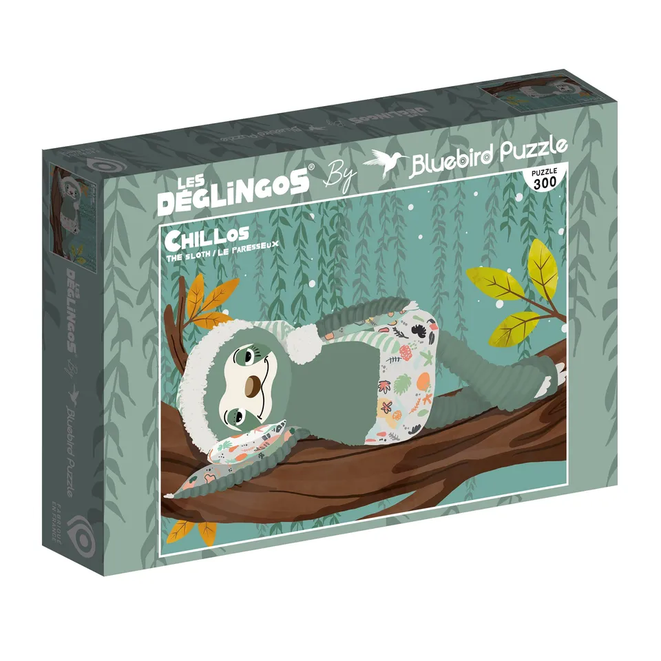 Les Deglingos Chillos Bradipo puzzle 300 pezzi 9 anni 47 cm