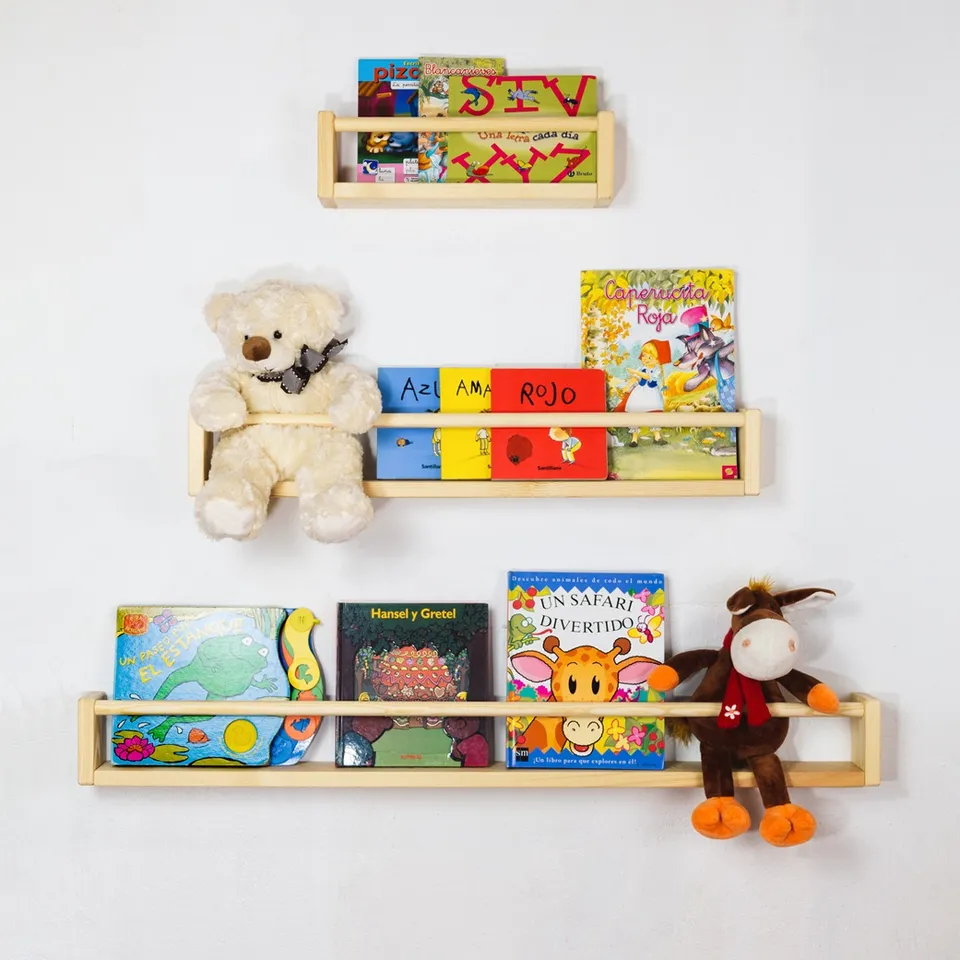The Dida Montessori Set 3 Mensole Pino naturale