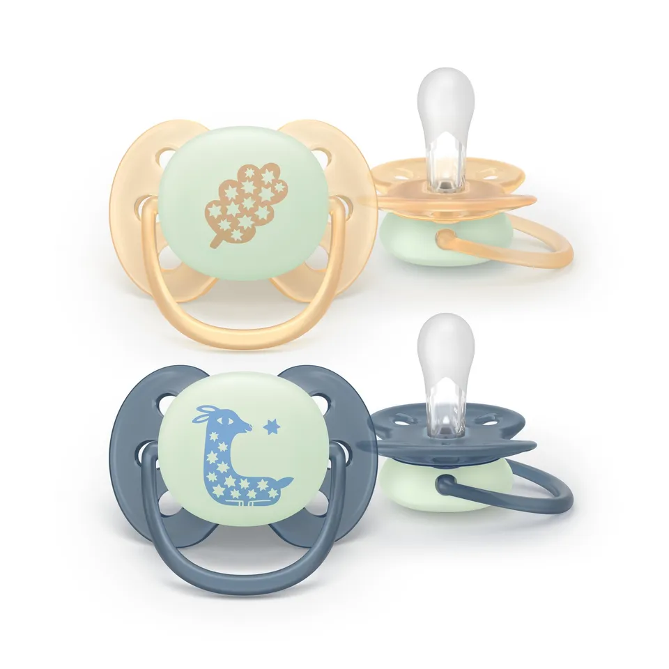 Philips Avent Ultra Soft Notte 0-6m Ciuccio x2 Sensibile