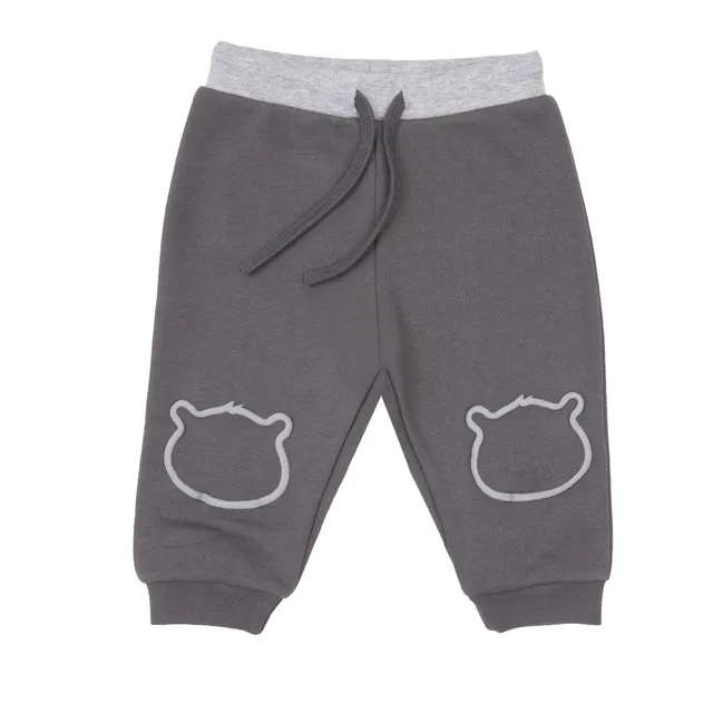 Toys Center Baby pantalone felpato bimbo grigio scuro elastico