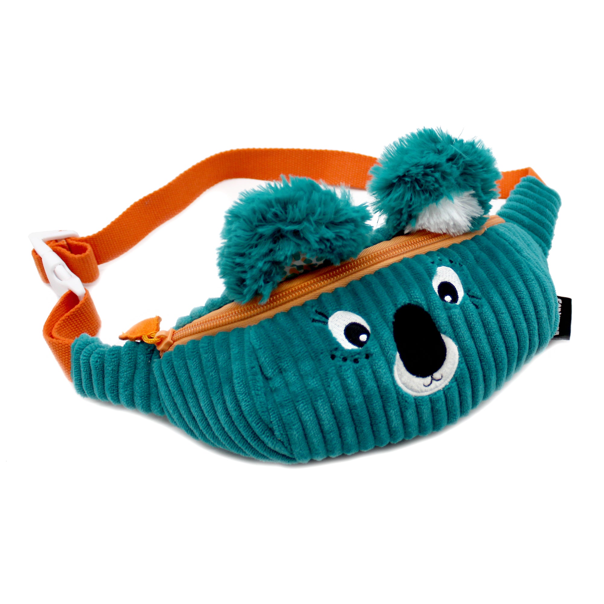 Les Deglingos Berlingos marsupio koala blu velluto 25 cm