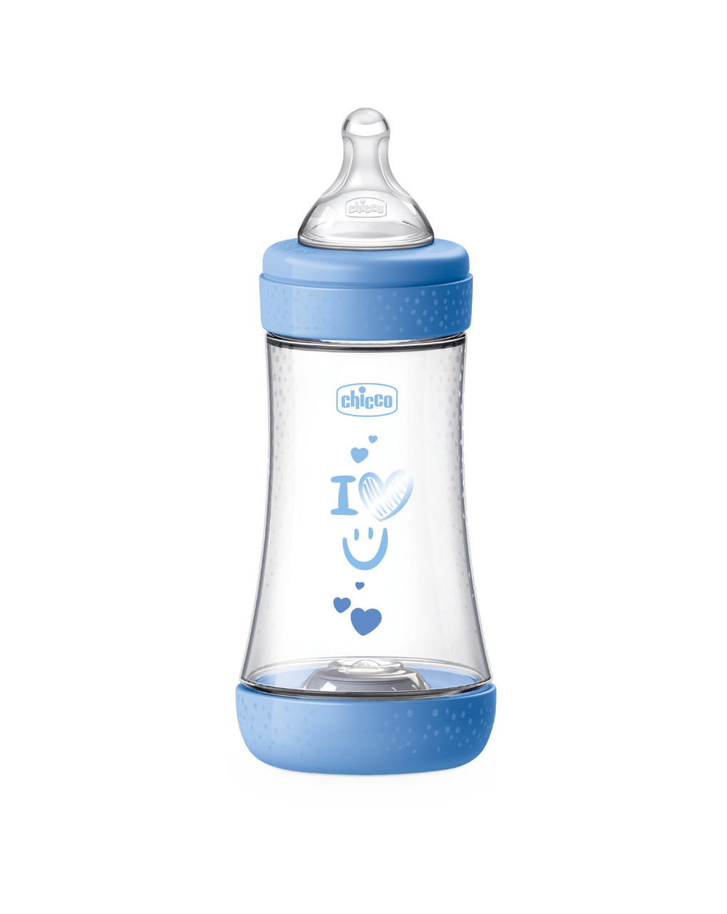Chicco Perfect 5 biberon 240ml azzurro silicone anticolica