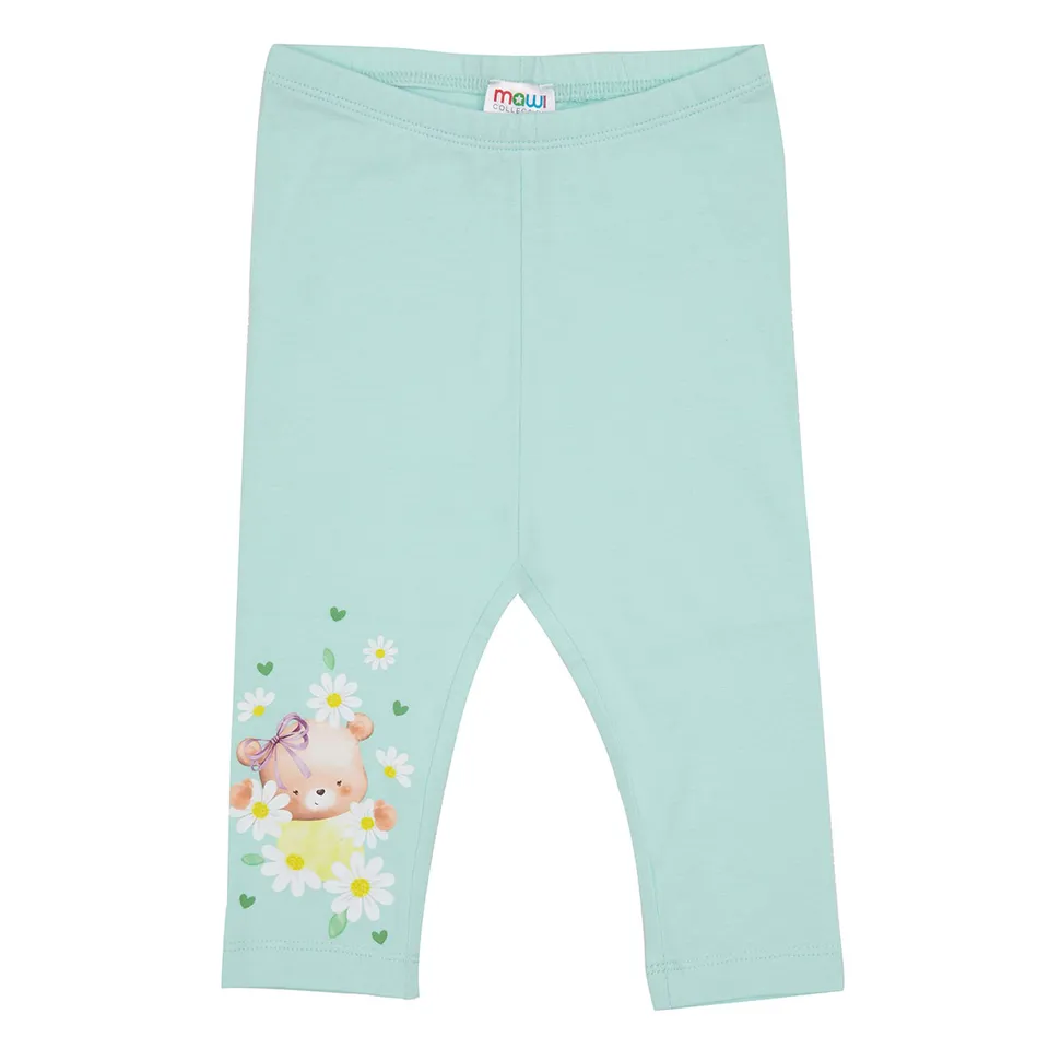 Toys Center Baby Orsetto leggings bimba verde acqua