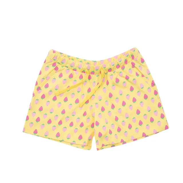 Toys Center Baby shorts bimba giallo fragoline jersey