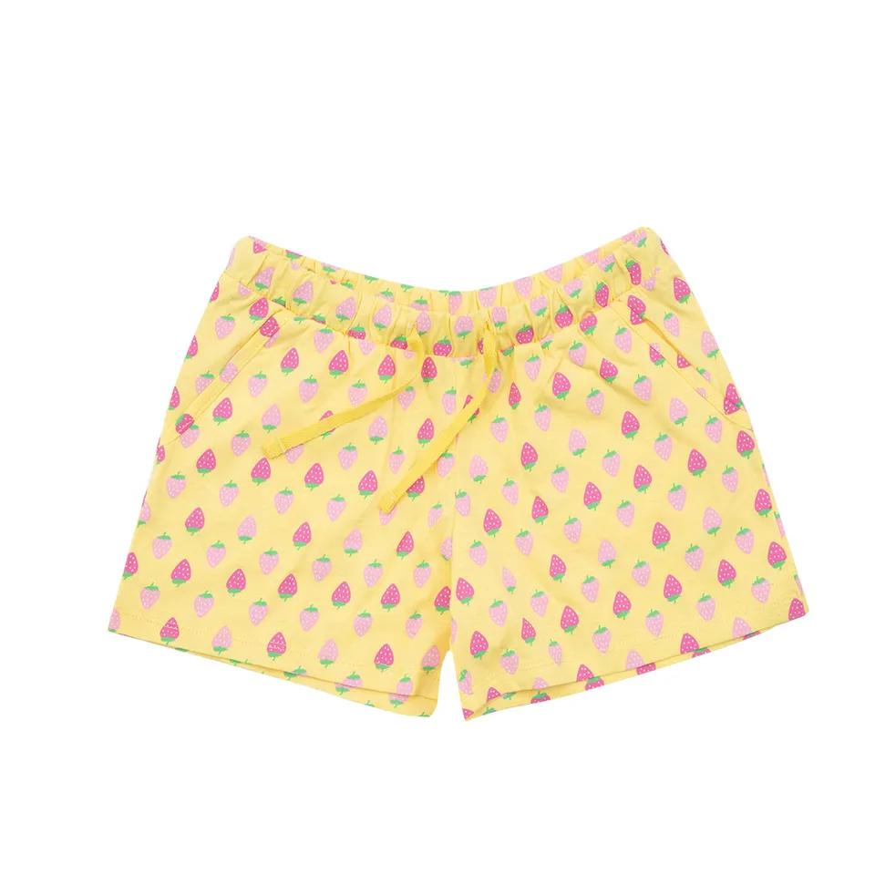 Toys Center Baby shorts bimba giallo fragoline jersey