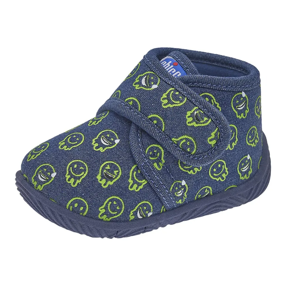 Chicco Tofu polacchino bimbo blu Smile regolabile con strappo