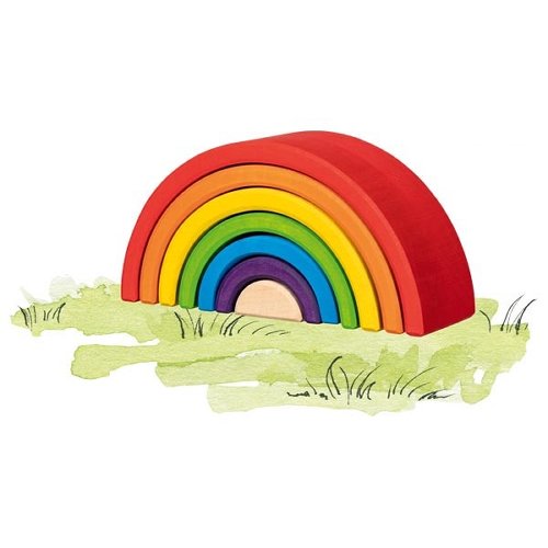 The Dida Piccolo Arcobaleno costruzioni legno 7 pezzi