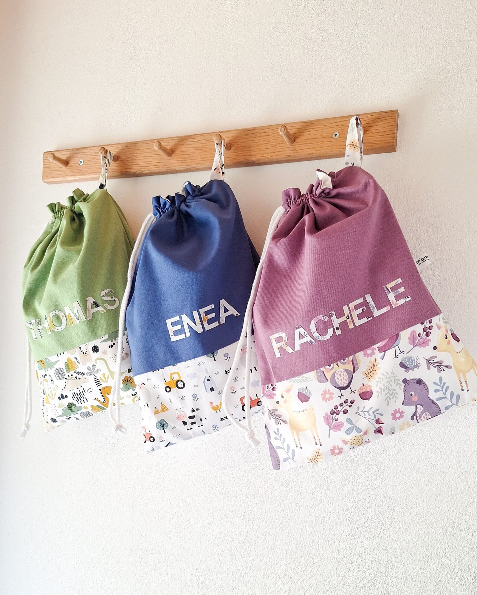 M'Amélie Creations Sacca Impermeabile Wet Bag Cotone PUL Asilo