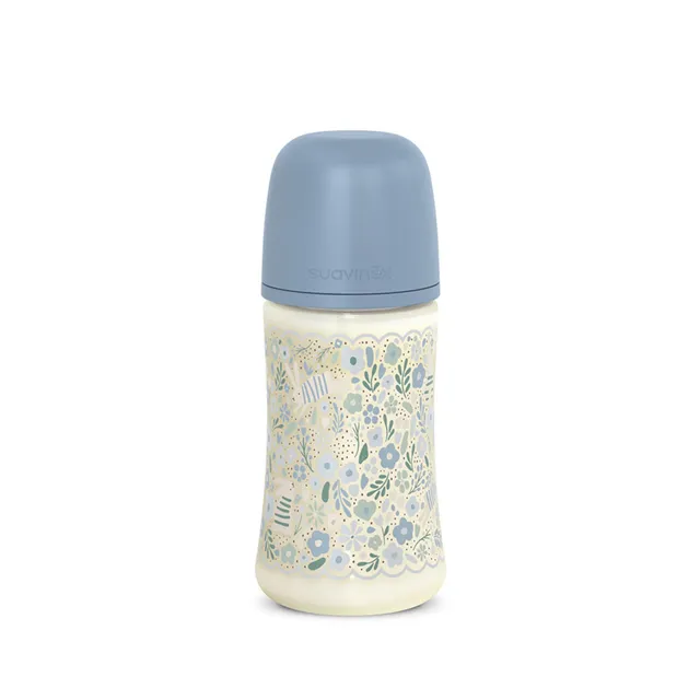 Suavinex Wonderland Biberon 360 ml Azzurro Silicone
