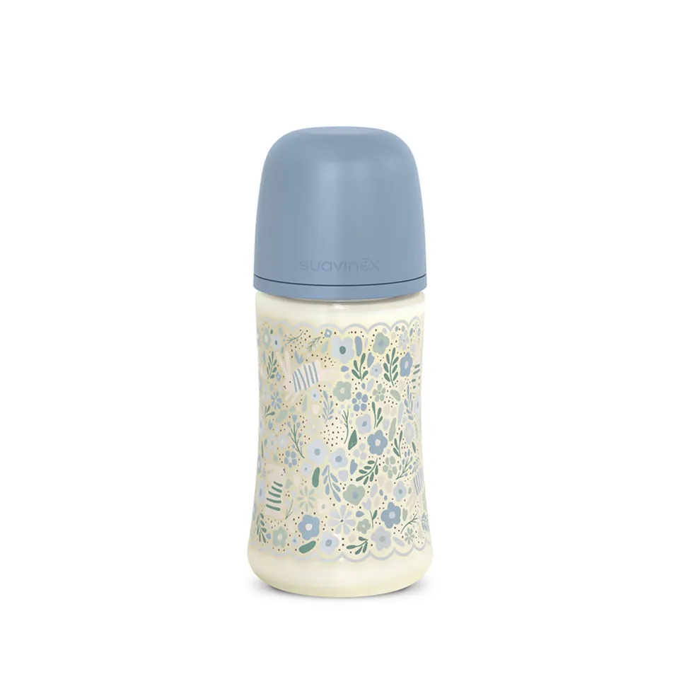 Suavinex Wonderland Biberon 360 ml Azzurro Silicone