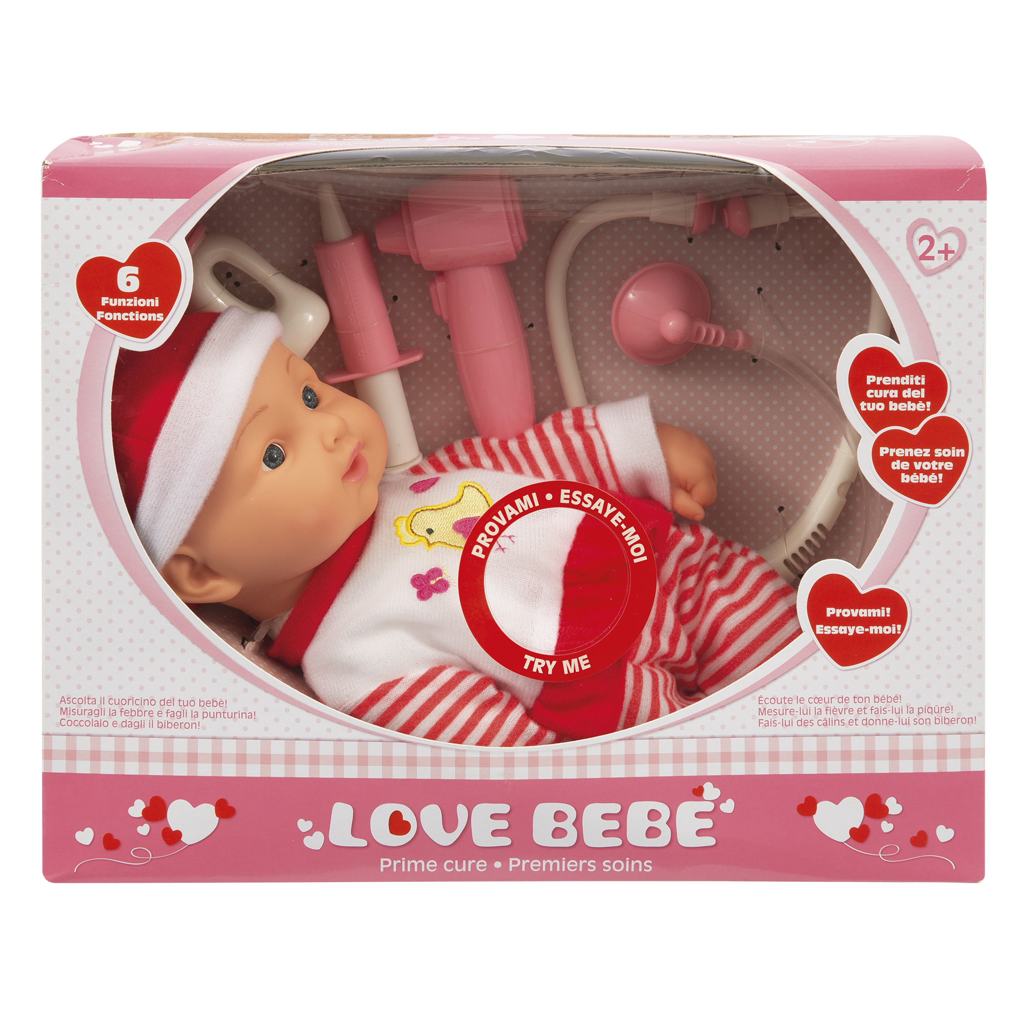 Toys Center Baby Bebè Prime Cure bambola corpo morbido