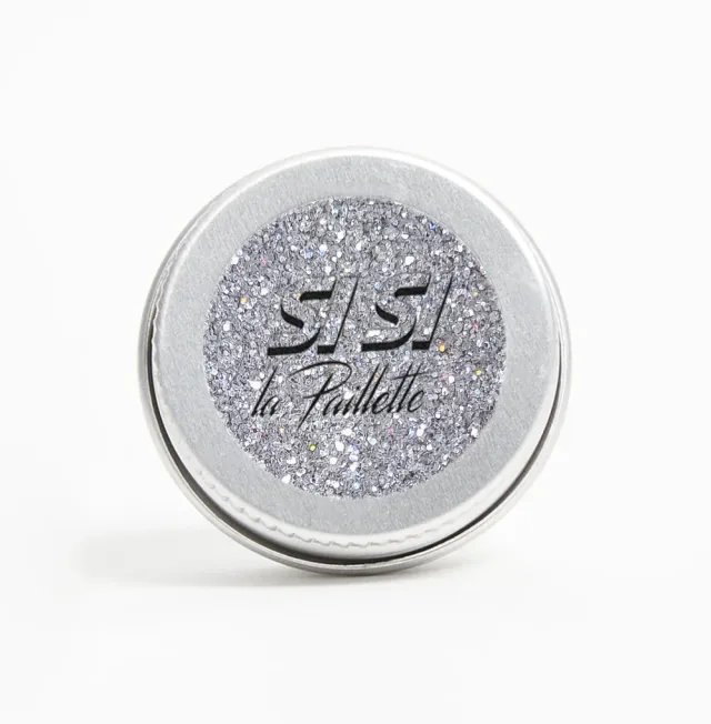 Si Si La Paillette Holo Argenté glitter viso fini biodegradabile