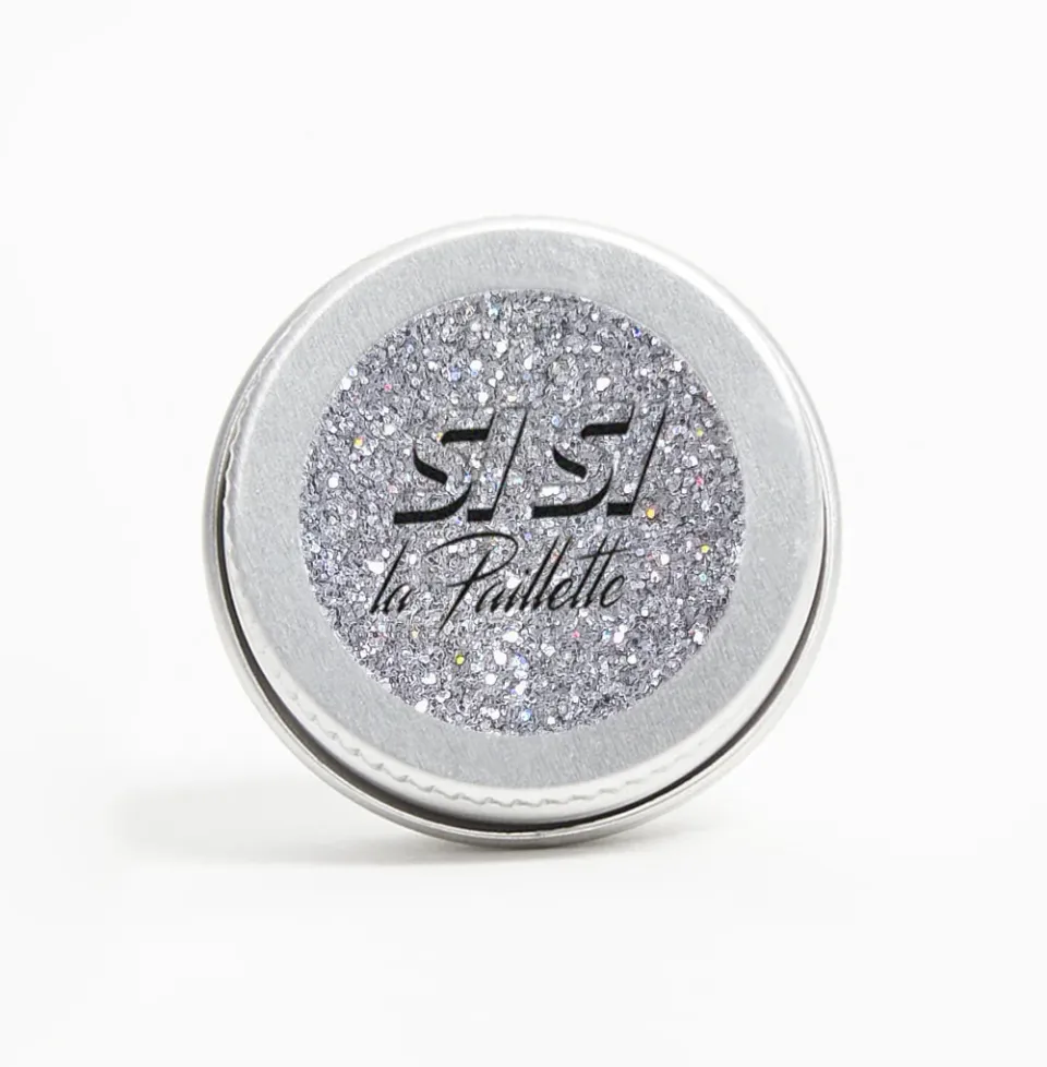 Si Si La Paillette Holo Argenté glitter viso fini biodegradabile