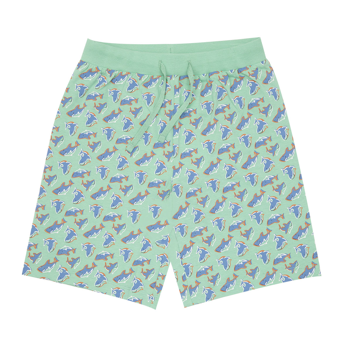 Short jersey bimbo verde squaletti con elastico