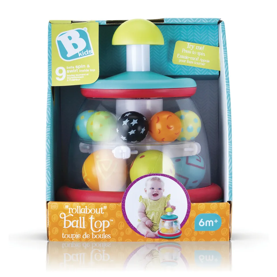 Baby Smile Trottola con Palline Gioco Sensoriale a Pulsante