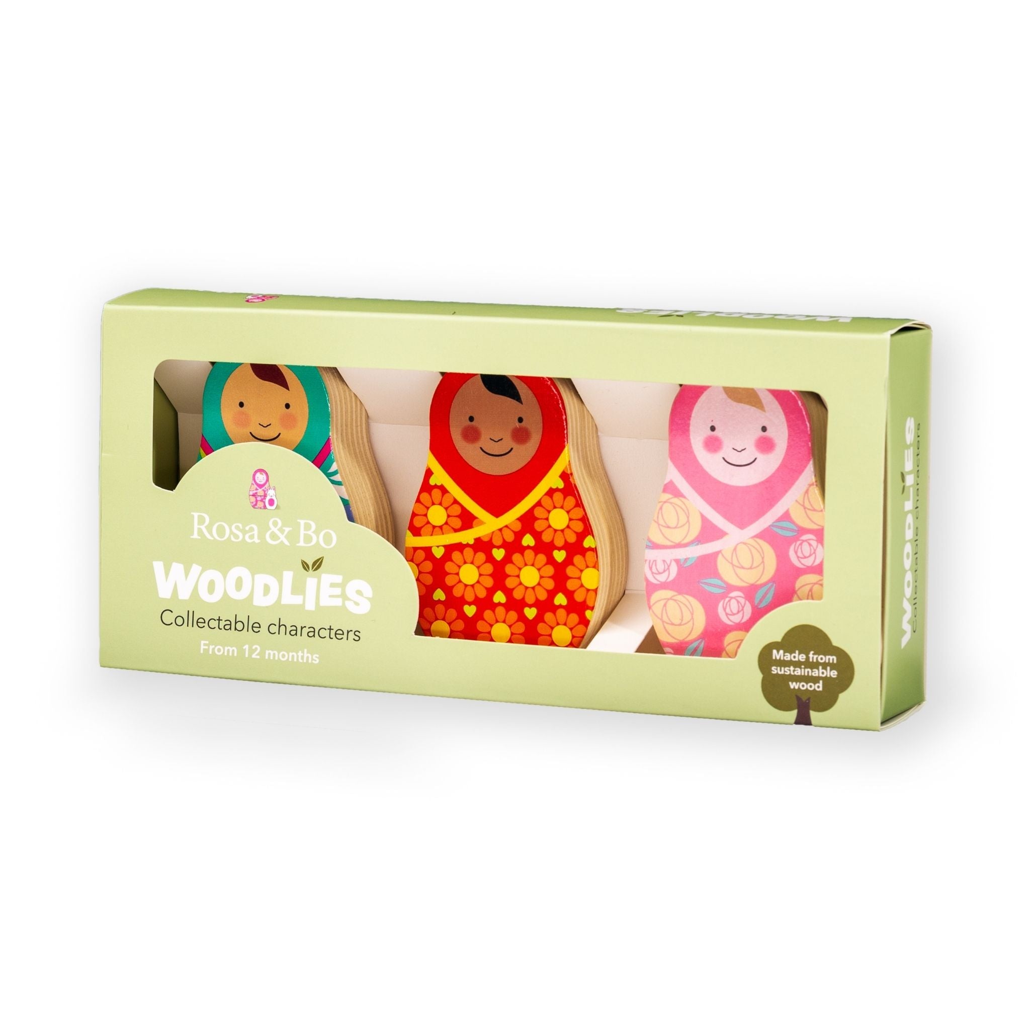 Rosa & Bo Woodlies personaggi legno Rosa Penny Flo