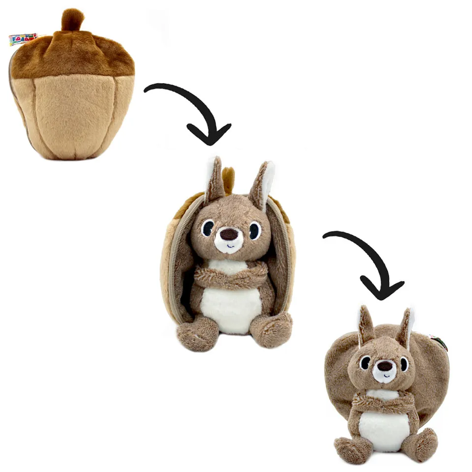 Les Déglingos Flipetz Noiset peluche scoiattolo marrone 20 cm