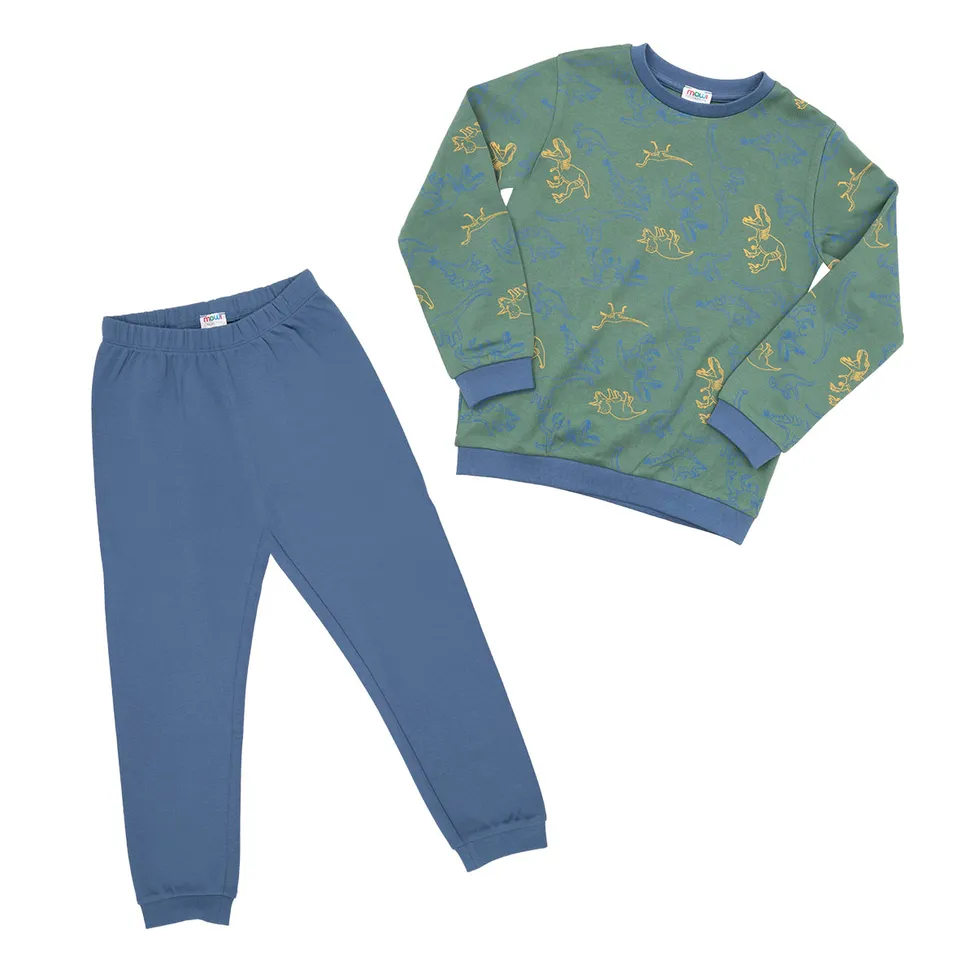 Toys Center Baby pigiama bimbo due pezzi verde blu dino