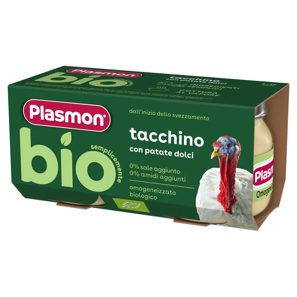 Plasmon Bio Omogeneizzato Tacchino 2x80 g