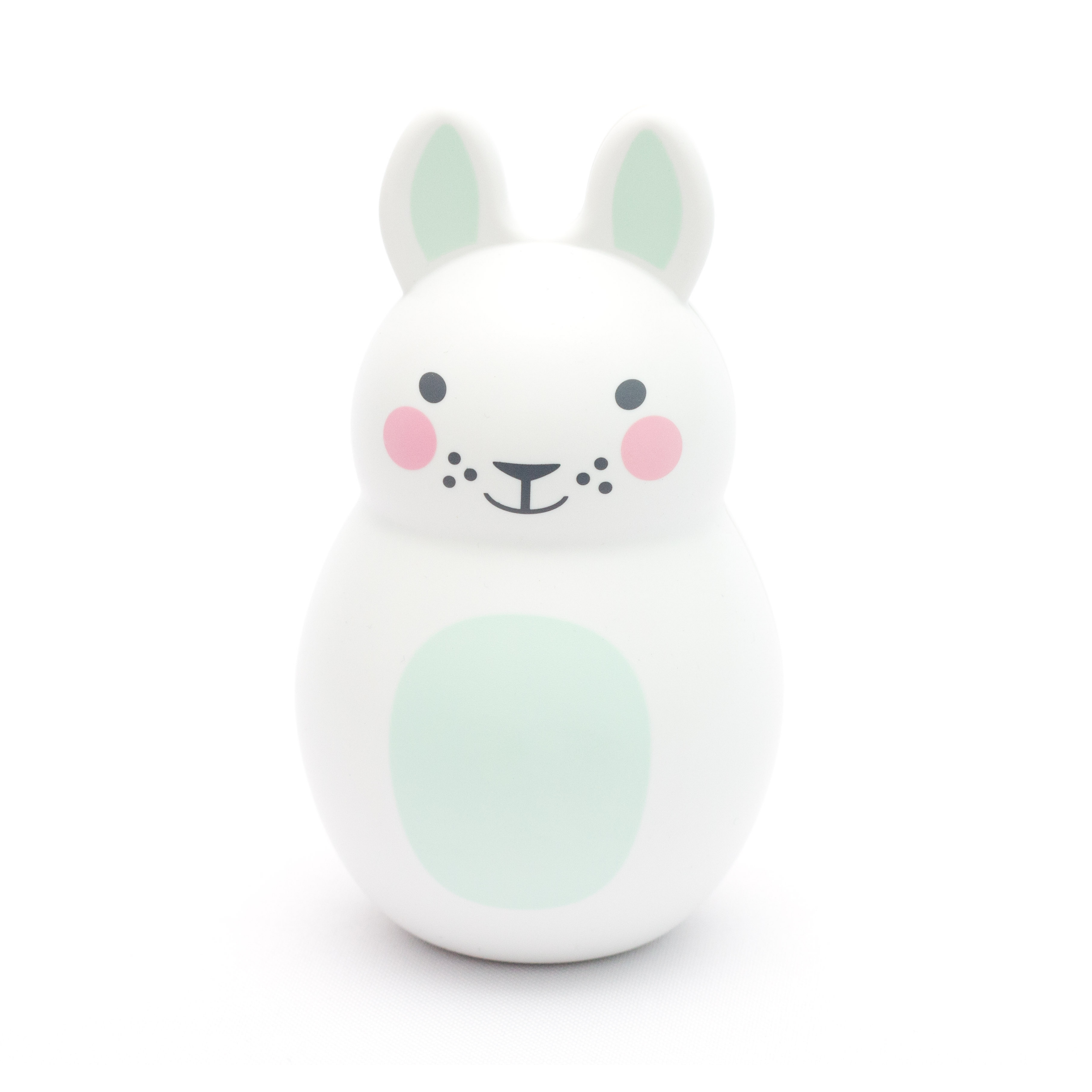 Rosa & Bo Bo Bunny menta sonaglio con sonaglino neonato primi mesi