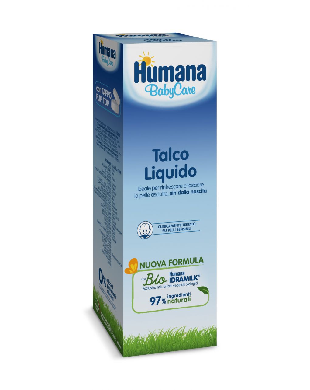 Humana Baby Care Talco Liquido 100 ml Pelli Sensibili