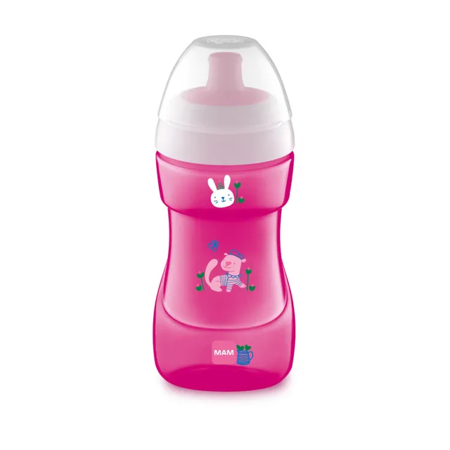 MAM Sports Cup tazza antigoccia 330 ml rosa BPA free
