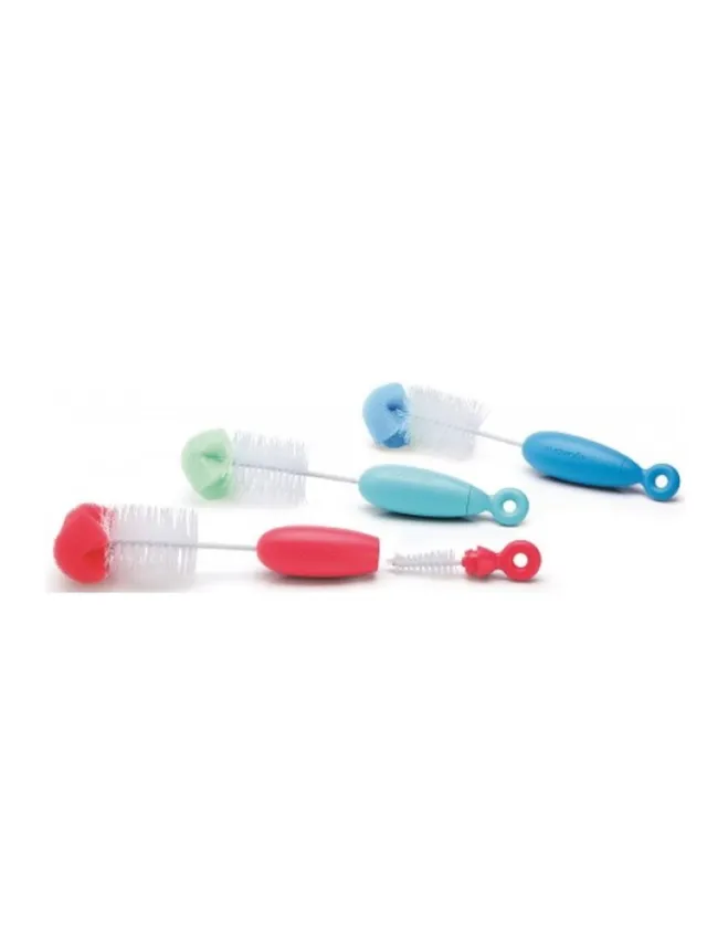 Scovolino puliscibiberon e tettarelle colori assortiti