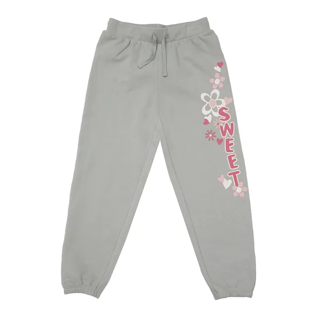 Mawi pantalone felpa con stampa elastico fondo gamba