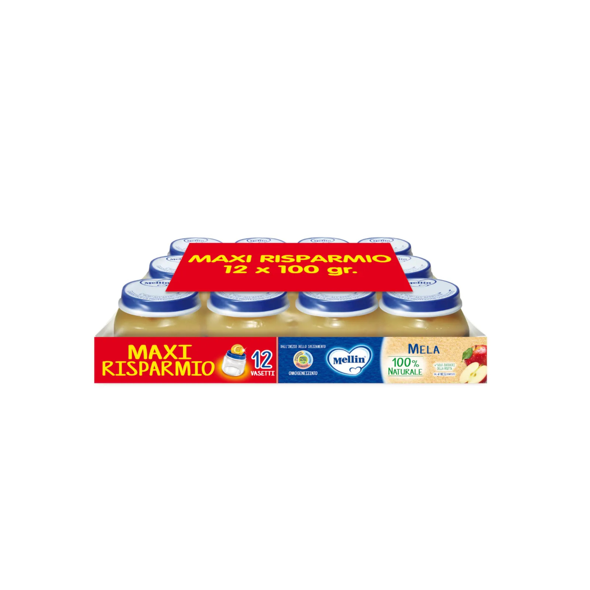 Mellin omogeneizzato mela 12x100g dal 4 mese