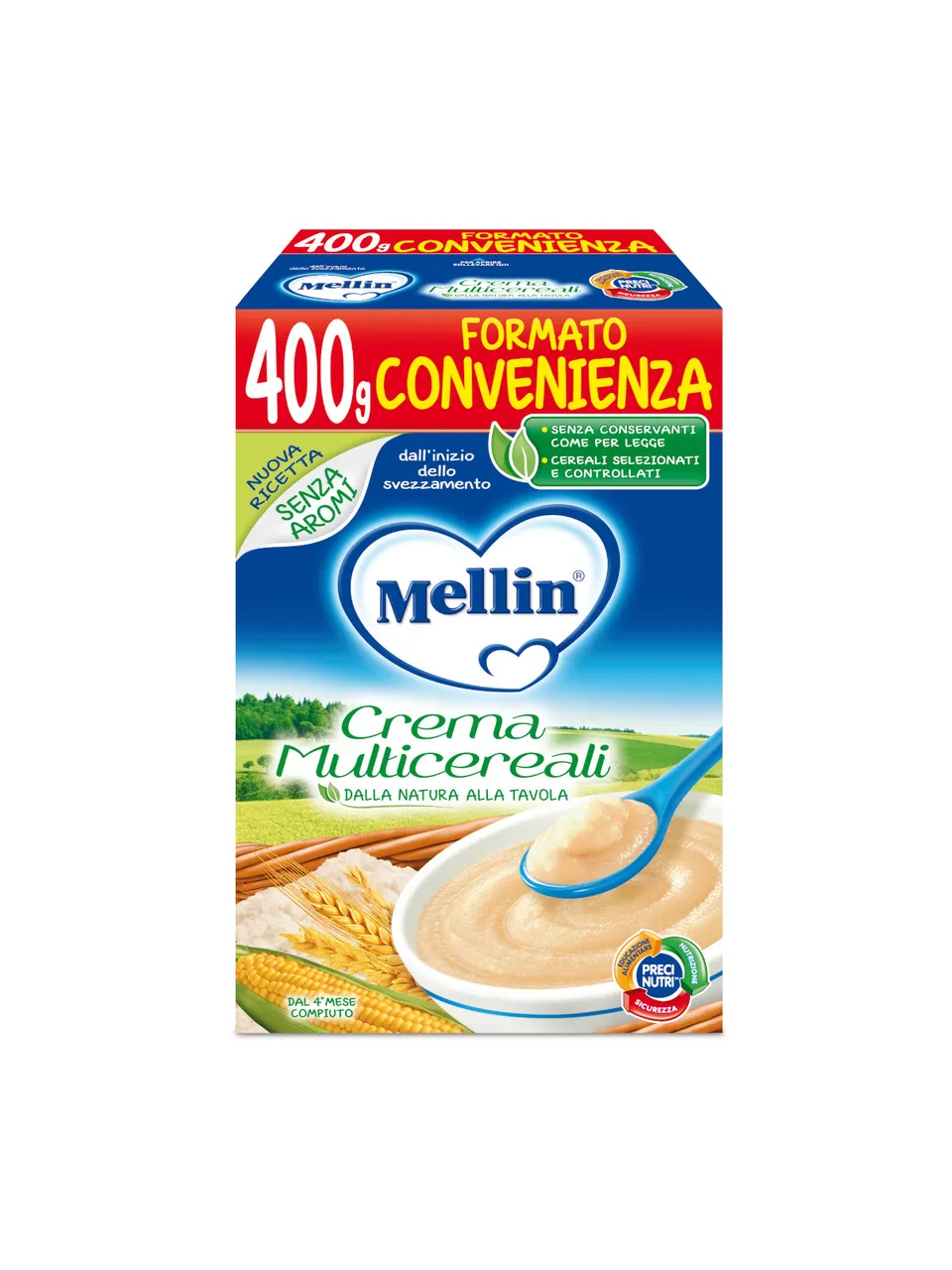 Mellin Crema Multicereali 400 g dal 4 mese