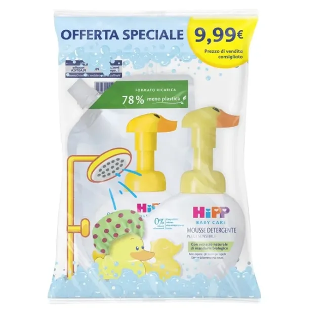 HiPP Paperella mousse detergente 250ml + ricarica