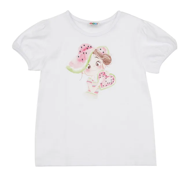 Toys Center Baby maglietta jersey bimba bianca simpatica bambina