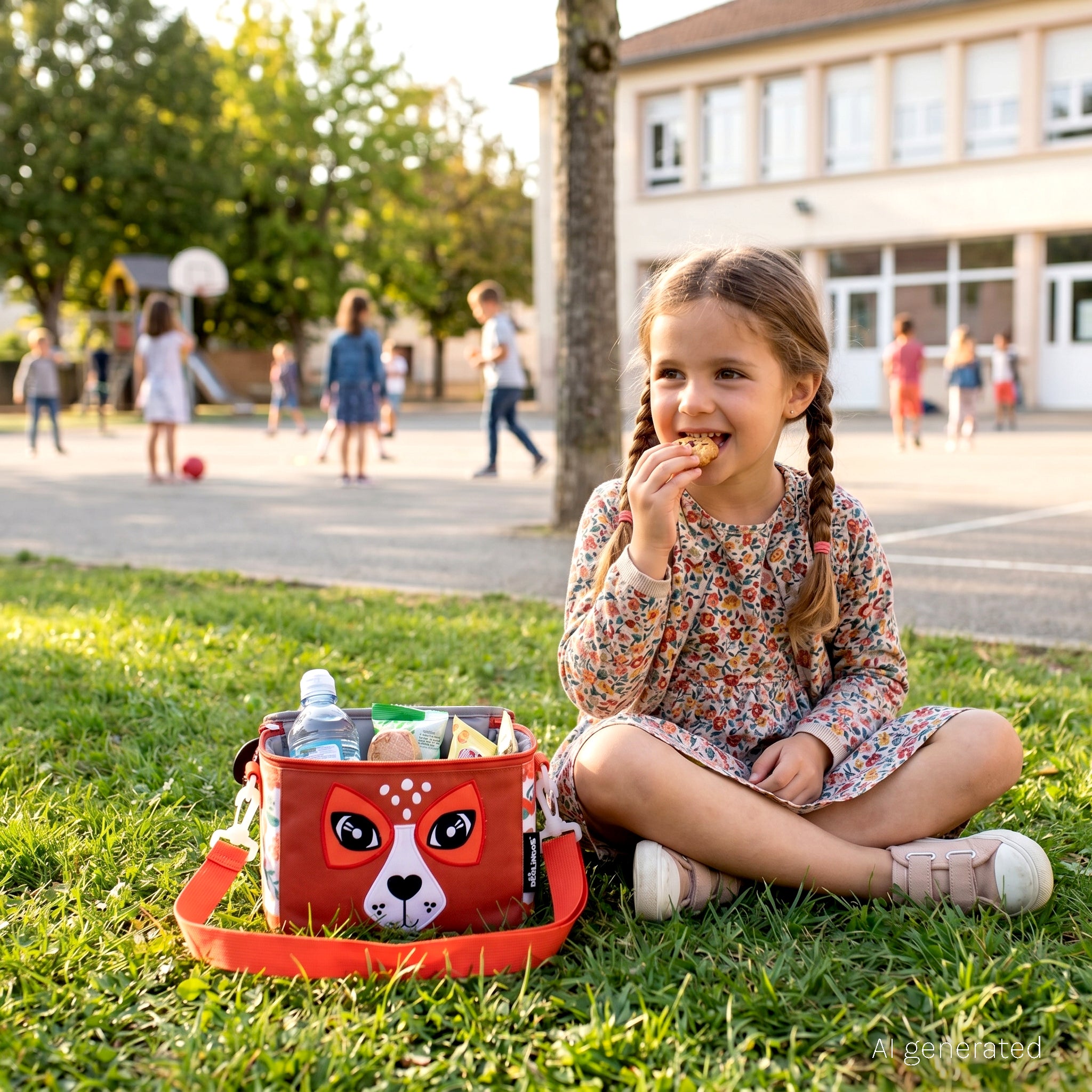 Les Déglingos Mélimélos borsa termica cervo terracotta