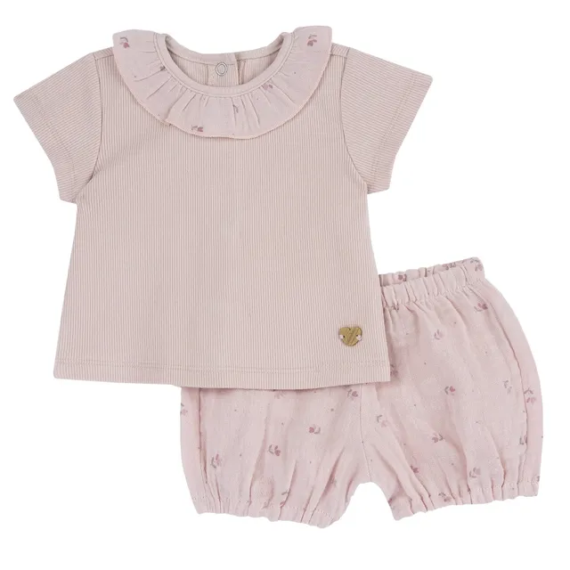 Chicco completo neonata set maglietta pantaloncini lavabile
