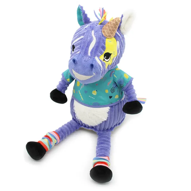 Les Deglingos Original Kiprokos peluche zebra viola 42 cm