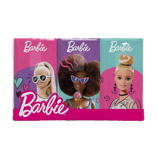 Barbie fazzoletti di carta vaniglia 6 pezzi 4 veli