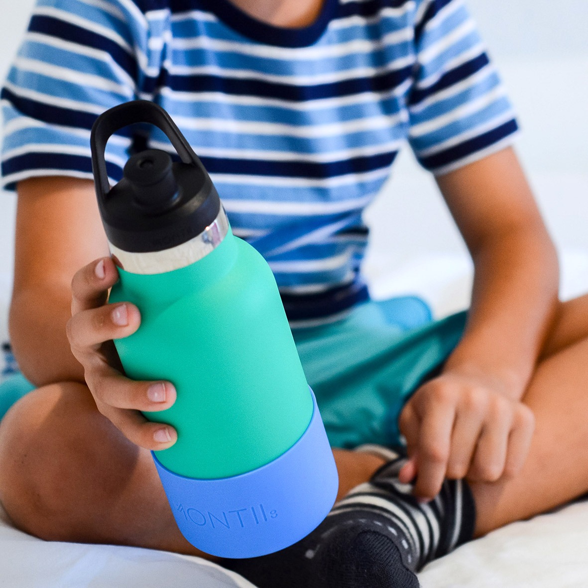 Montii Mini Montii borraccia acciaio verde 350 ml termica