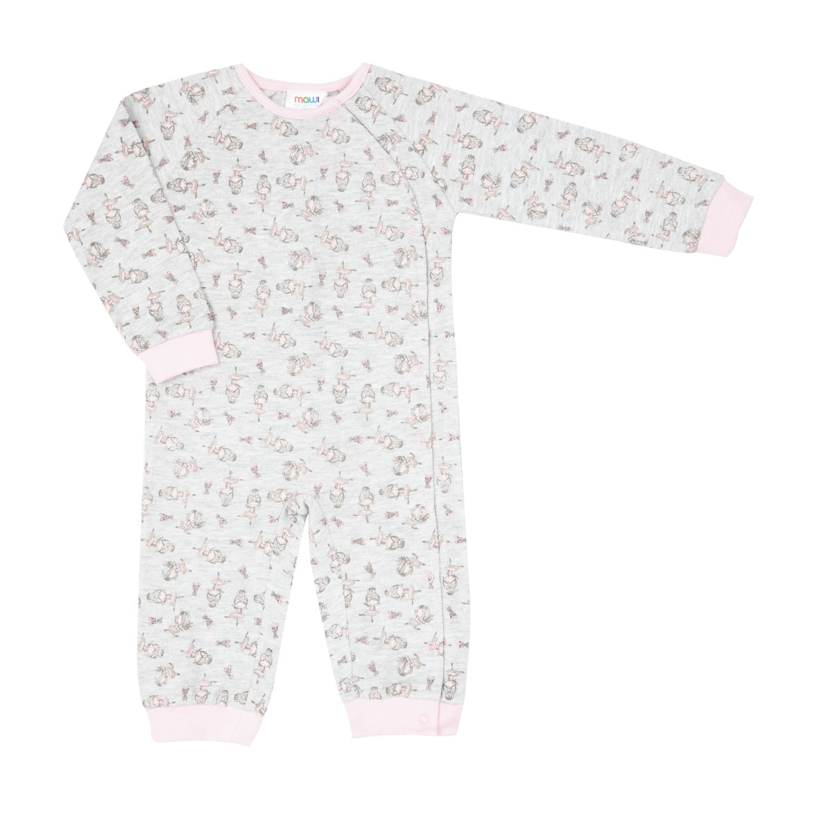 Toys Center Baby Pigiama Intero Bimba Grigio Rosa Ballerine Felpato