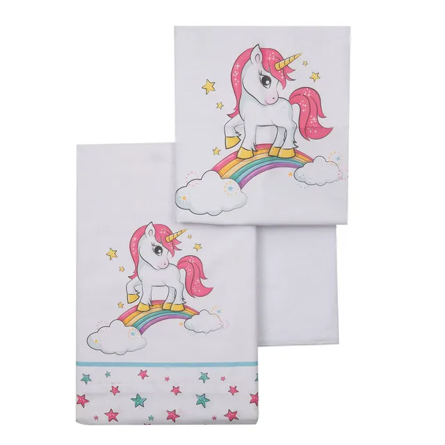 Mawi Unicorno set lenzuola lettino 3 pezzi rosa