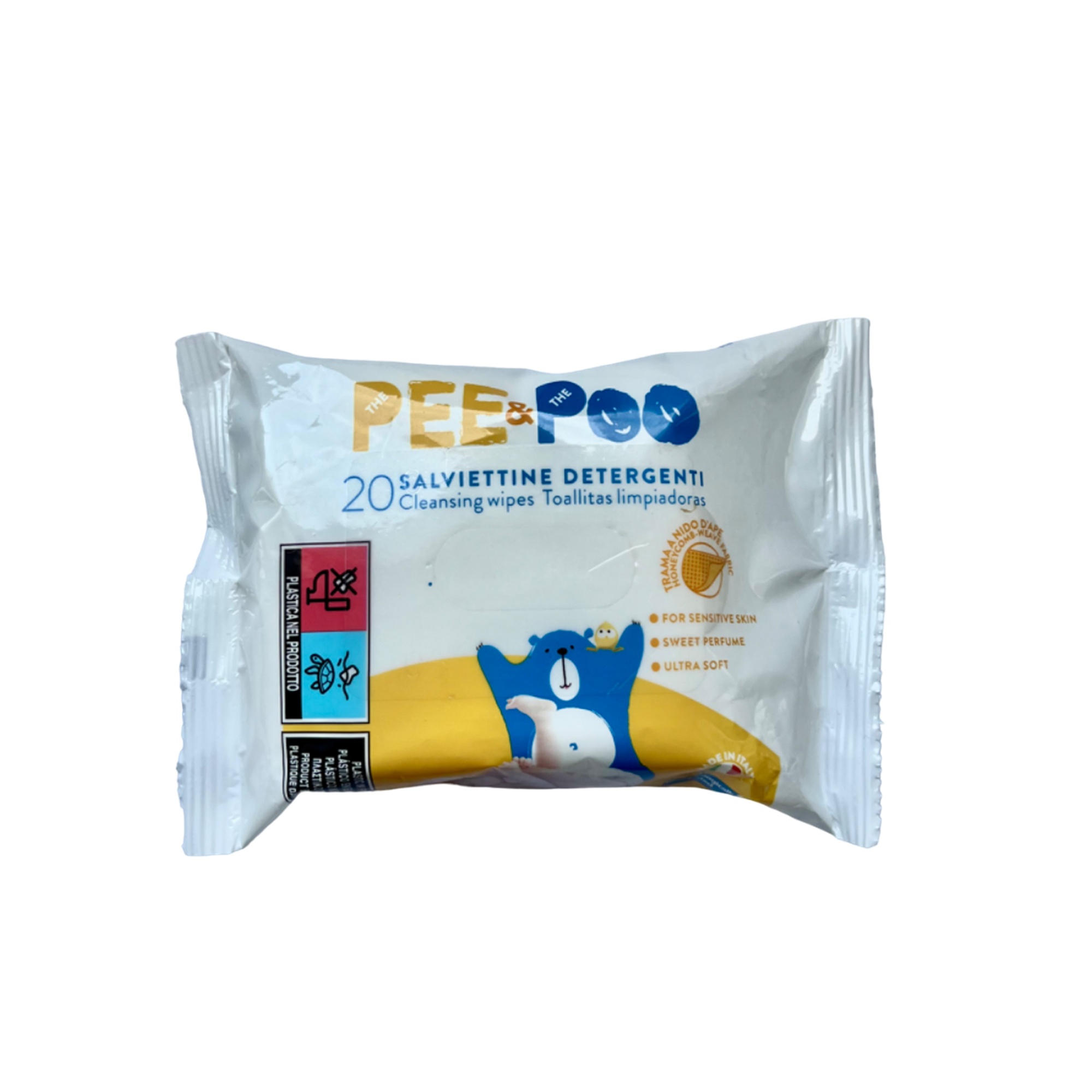 Pee & Poo salviettine detergenti 20 pezzi delicate
