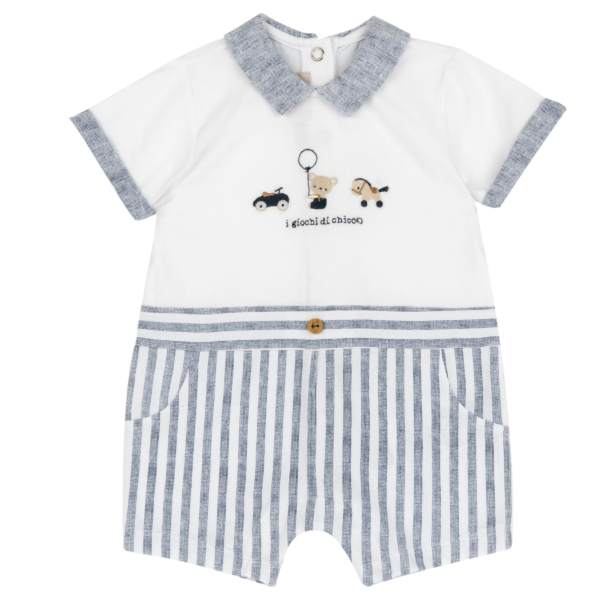Chicco pagliaccetto neonato cotone lavabile