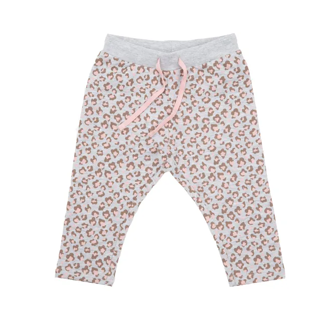 Toys Center Baby pantalone felpato bimba grigio maculato