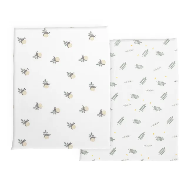 Chicco Next2Me Set lenzuola bambù greenery