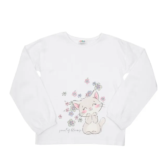 Toys Center Baby Gattino maglia bimba manica lunga bianca